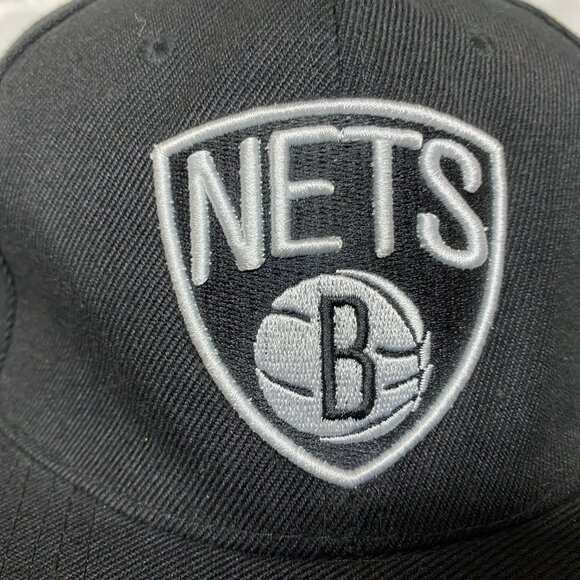 Brooklyn Nets Snapback Hat Cap Black Miller Genuine Draft Beer NBA Basketball - Picture 6 of 8